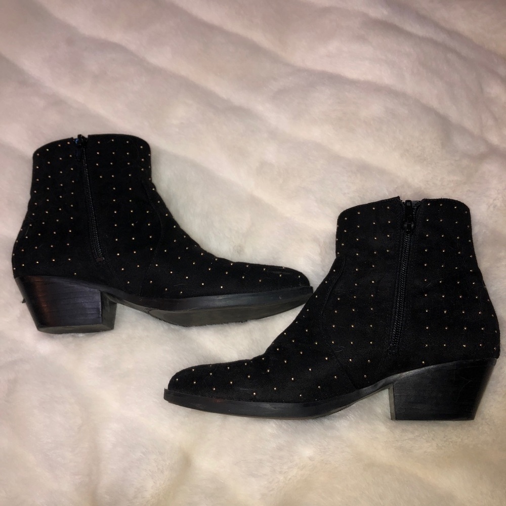 Gold Studded Booties - image 1